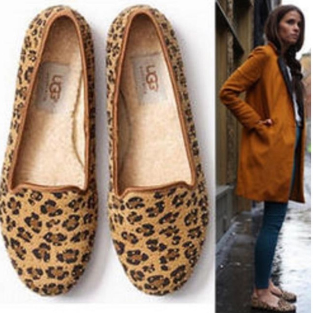 UGG Australia Leopard 'alloway' Studded (Exclusive Color) Flats